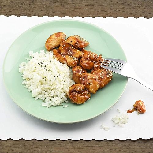 Miniatura 4 de Manteles individuales desechables de papel  Premium, paquete de 100 manteles individuales con borde festoneado blanco, tamaño perfecto 10 x 14