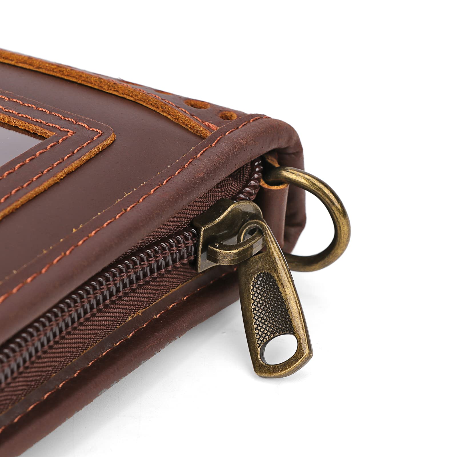 Funda de Piel auténtica para Pistola con Cremallera, Suave y Acolchada