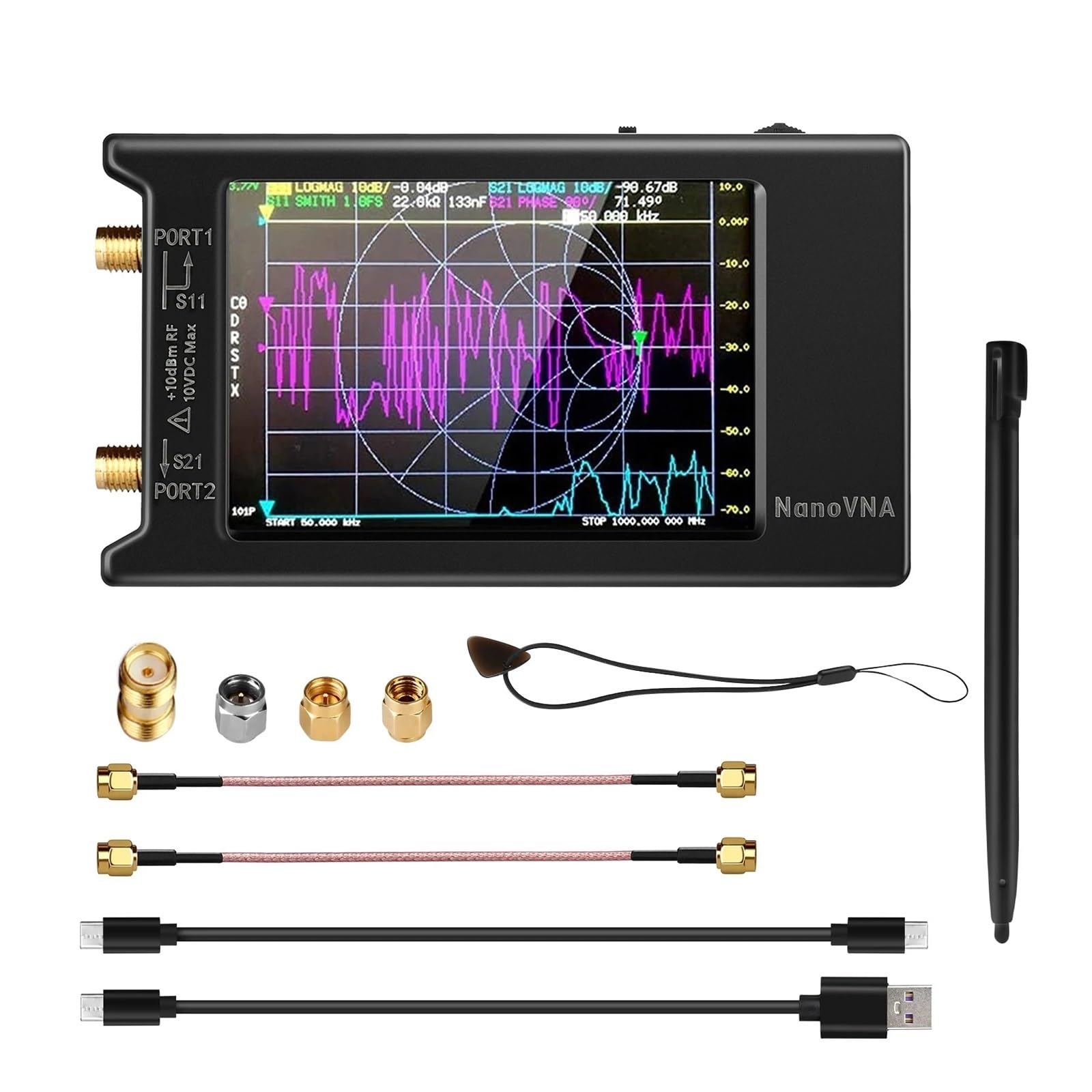 Amazon | スペクトラムアナライザー NanoVNA-H NanoVNA-H4 2.8/4インチ
