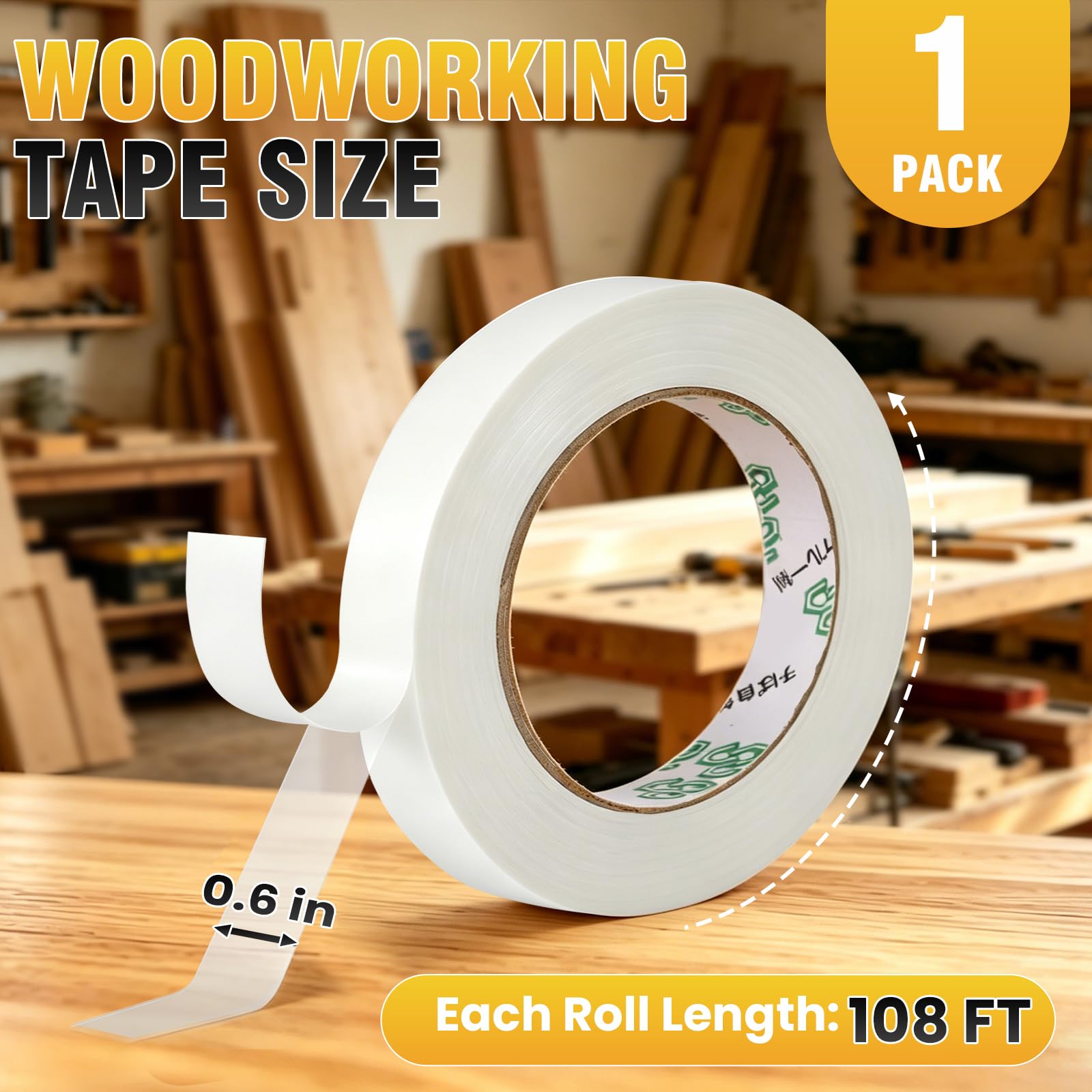 Woodworking Tape - Strong & Residue-Free -7