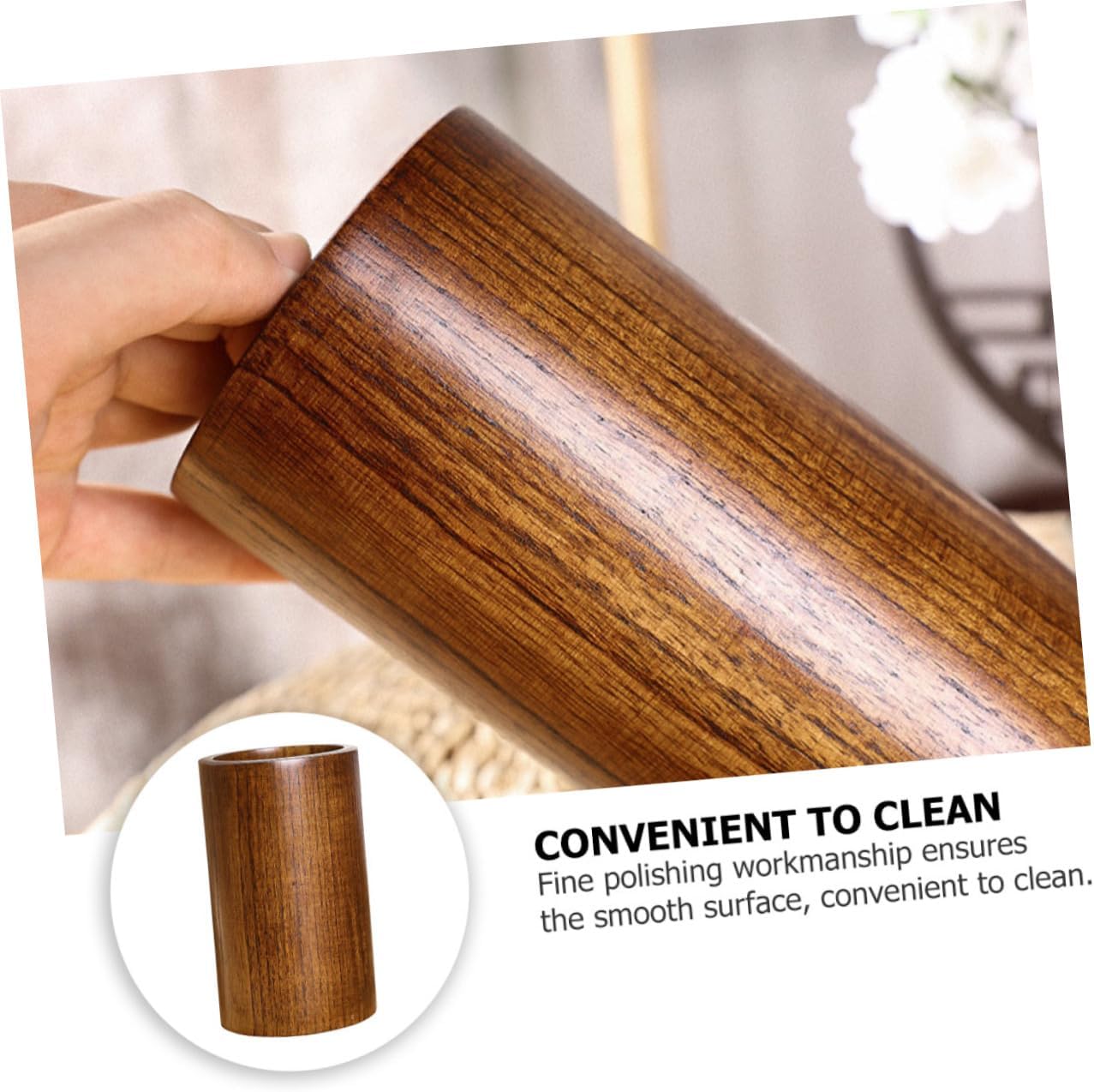 1Pc Wooden Utensil Holder Practical Chopsticks Storage Organizer for Kitchen Simple Structure Easy to Clean for Cutlery Organization Home and Restaurant