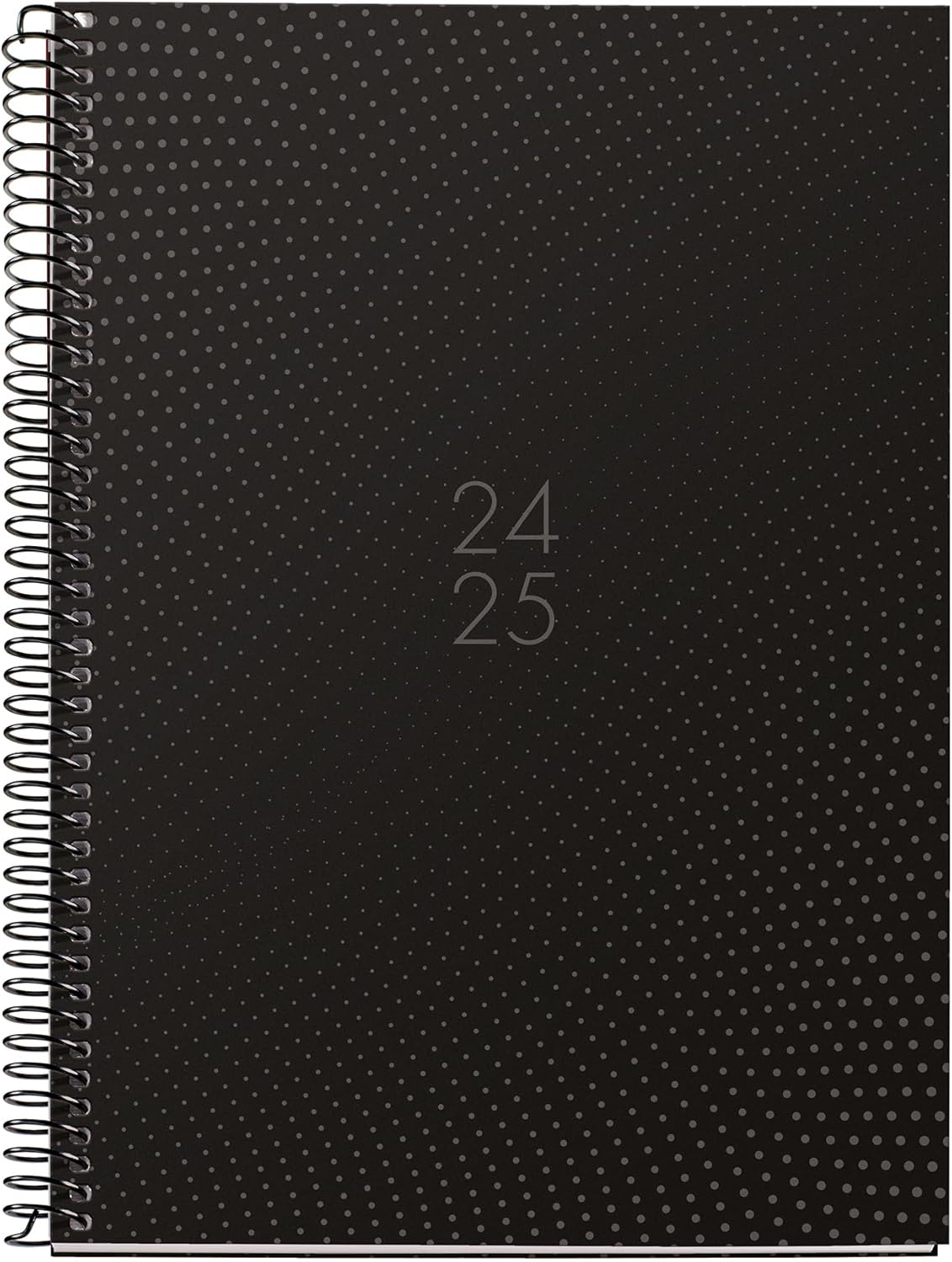 Miquelrius - Diary 18 Months 24-25, July 2024 to December 2025, Plus Size 155 x 213 mm, Week View, Copper Metal Spiral, Lined Cardboard Cover, Spanish, English and Portuguese, Wild