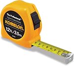 Komelon 4930IM The Professional Metric Scale Power Tape, 30-Foot Inch, Yellow