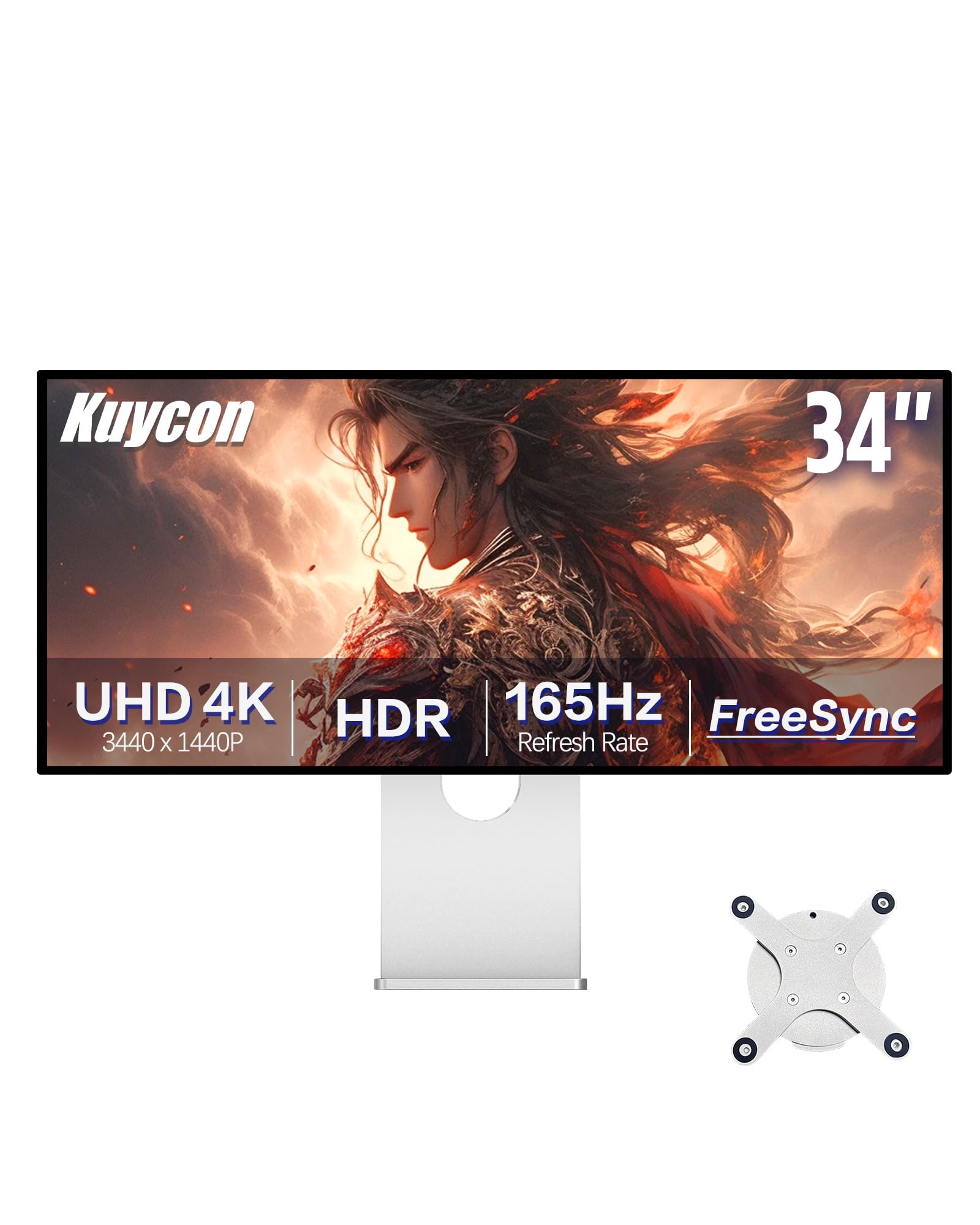 Q34W 34 inch FHD 3440 x 1440 4K 165HZ Gaming Monitor IPS Black Panel 1 07 Billion Colors