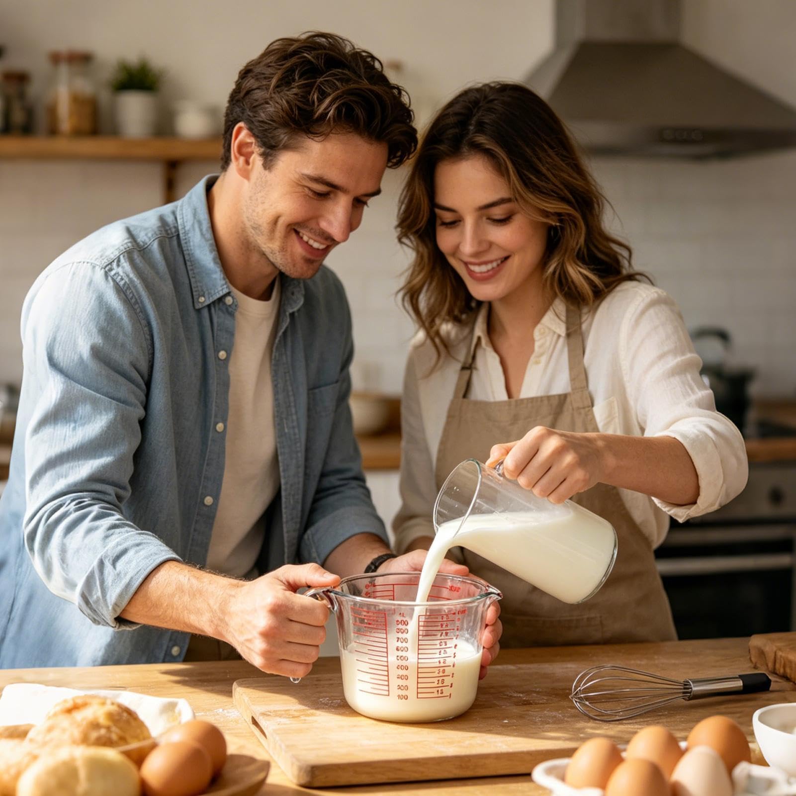 Tazas Medidoras de Vidrio Recipiente De Medición Transparente Y Portátil | Recipiente Medidor Portátil Para Horno Lavavajillas Congelador Medición Horneado Cocción Cocina Hogar Casa