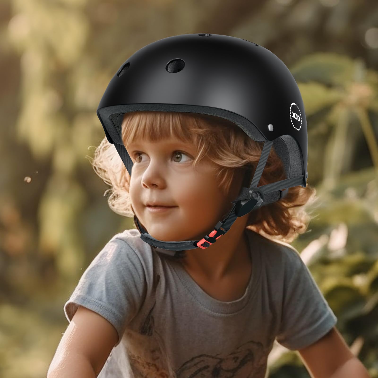 XJD Fahrradhelm Kinder Jugend Kinderhelm Einstellbare Skateboard Helm Skaterhelm für Fahrrad Skateboard Scooter Roller Kinderfahrradhelm… – Ansicht 2