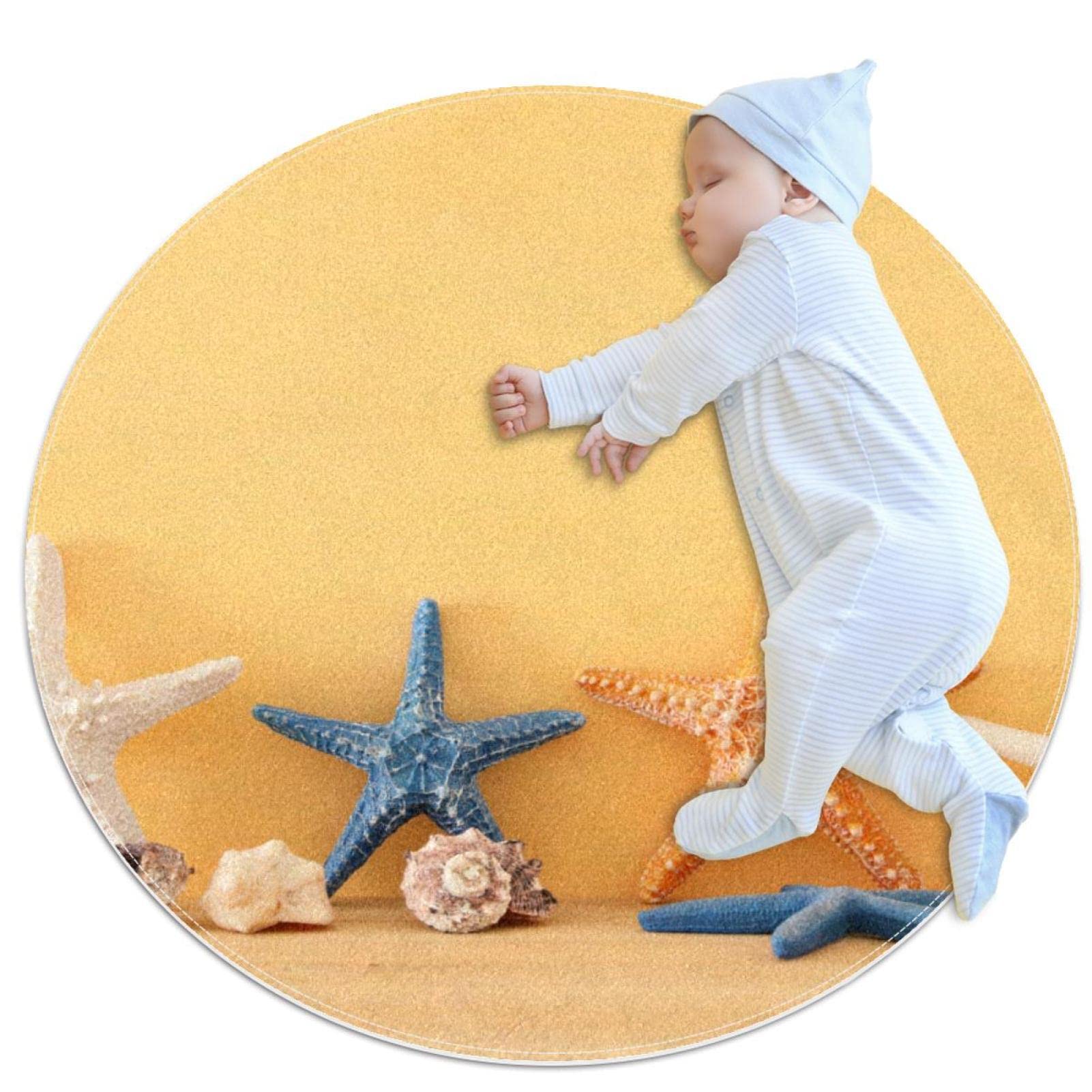 Tapis étoile de mer pour enfants crée un coin lecture doux en 80x80cm