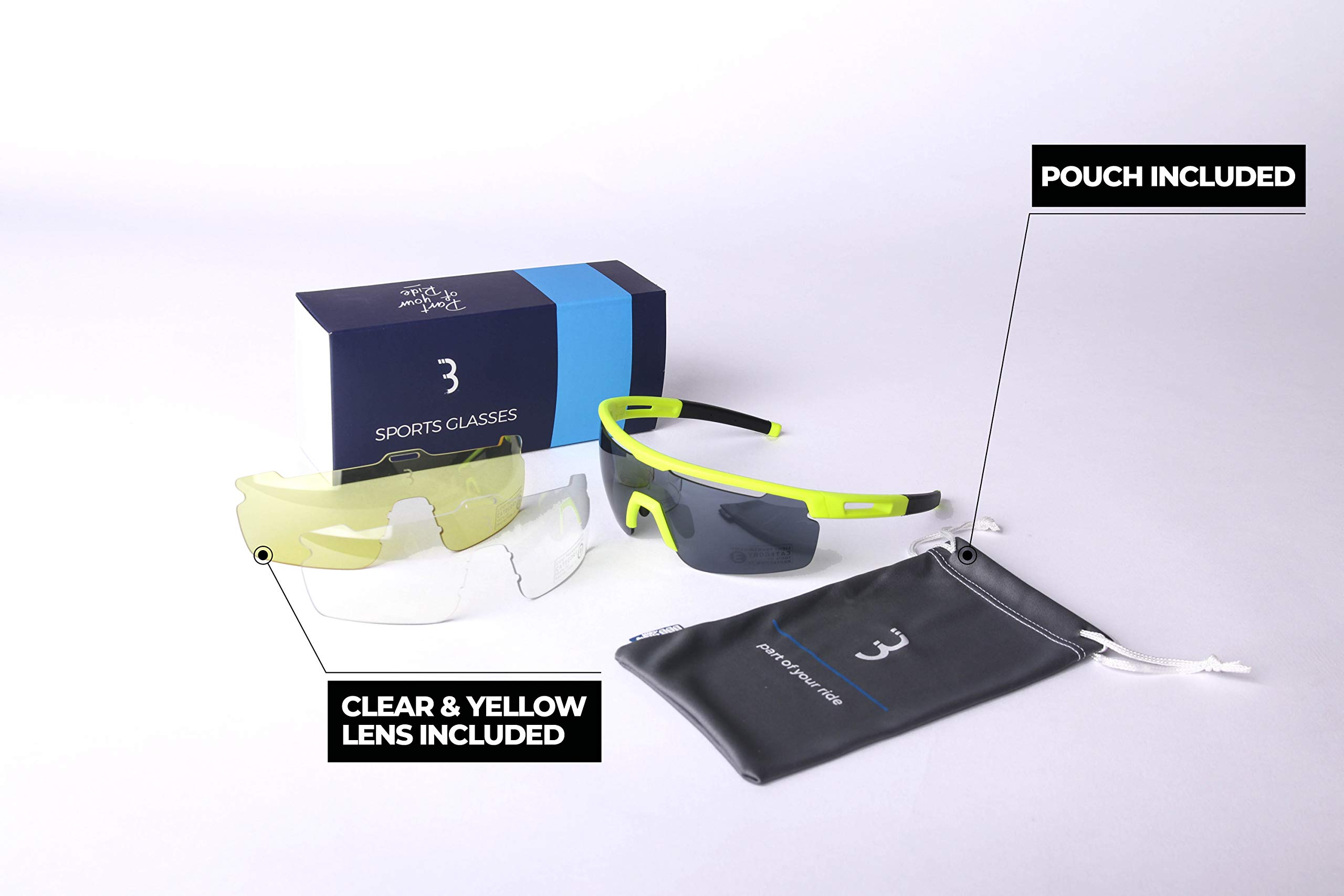 BBB Bsg-57 Lunettes de sport Avenger avec verres interchangeables Mixte (lot de 1)