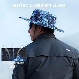 KastKing Sol Armis UPF 50 Boonie Hat - Sun Protection Hat, Fishing, Hiking & Beach Hat, Paddling, Rowing, Kayaking Hat, Seafoam