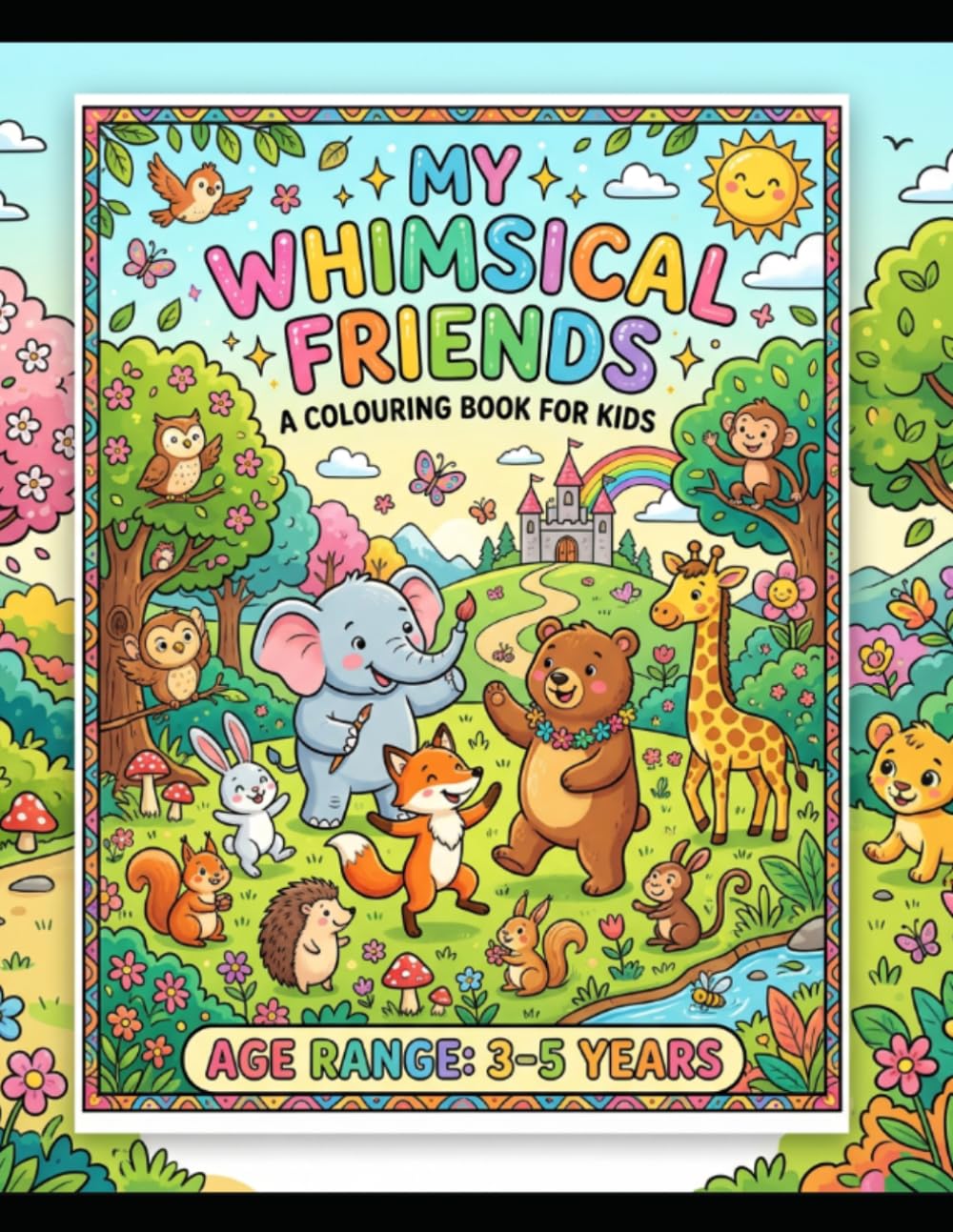 My Whimsical Friends: Coloring Book for Kids