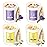 AOOVOO Lavender Candles Set for Women - 4 Pack Candles for Home Scented, 28 oz 200 Hour Long Lasting Aromatherapy Candle with Crystals Inside, Birthday Gifts Christmas Candle for Women Mom