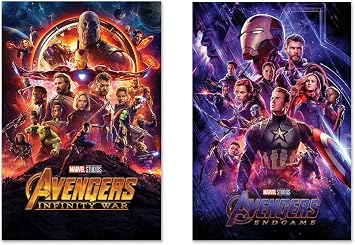 Avengers Infinity War & Avengers Endgame - 2 Piece Movie Poster Set Regular Styles Size 24" x 36" each