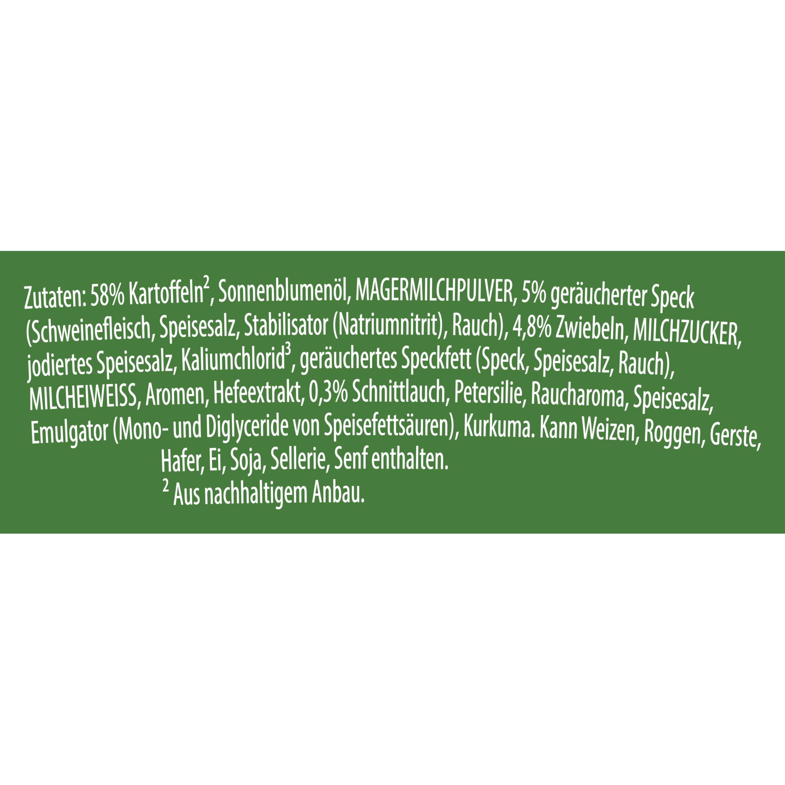 Knorr Potato Pot Speck & Zwiebeln XXL leckeres, schnelles Kartoffelgericht fertig in nur 5 Minuten 76 g 1 Stück