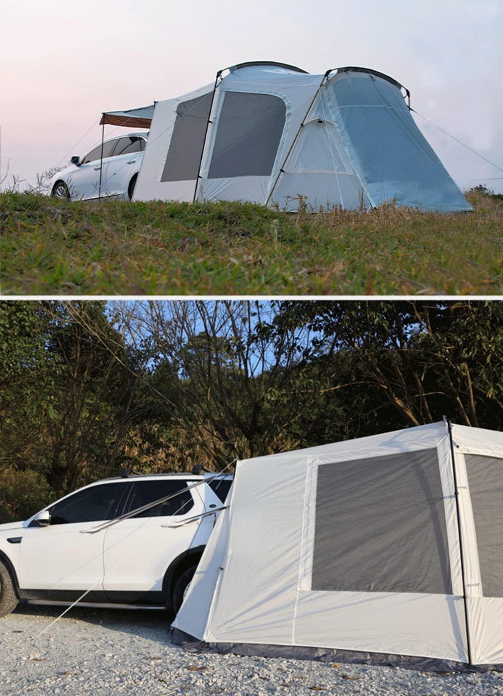 WINTENT Vehicle Car Tent SUV Tailgate Tents Canopy,Car SUV Tent Attachment for Camping,Car Awning Tent Camping Tent Hatchback