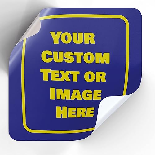 Etiquetas adhesivas personalizadas, etiquetas personalizables con cualquier imagen, logotipo y texto, calcomanías personalizadas para logotipo de