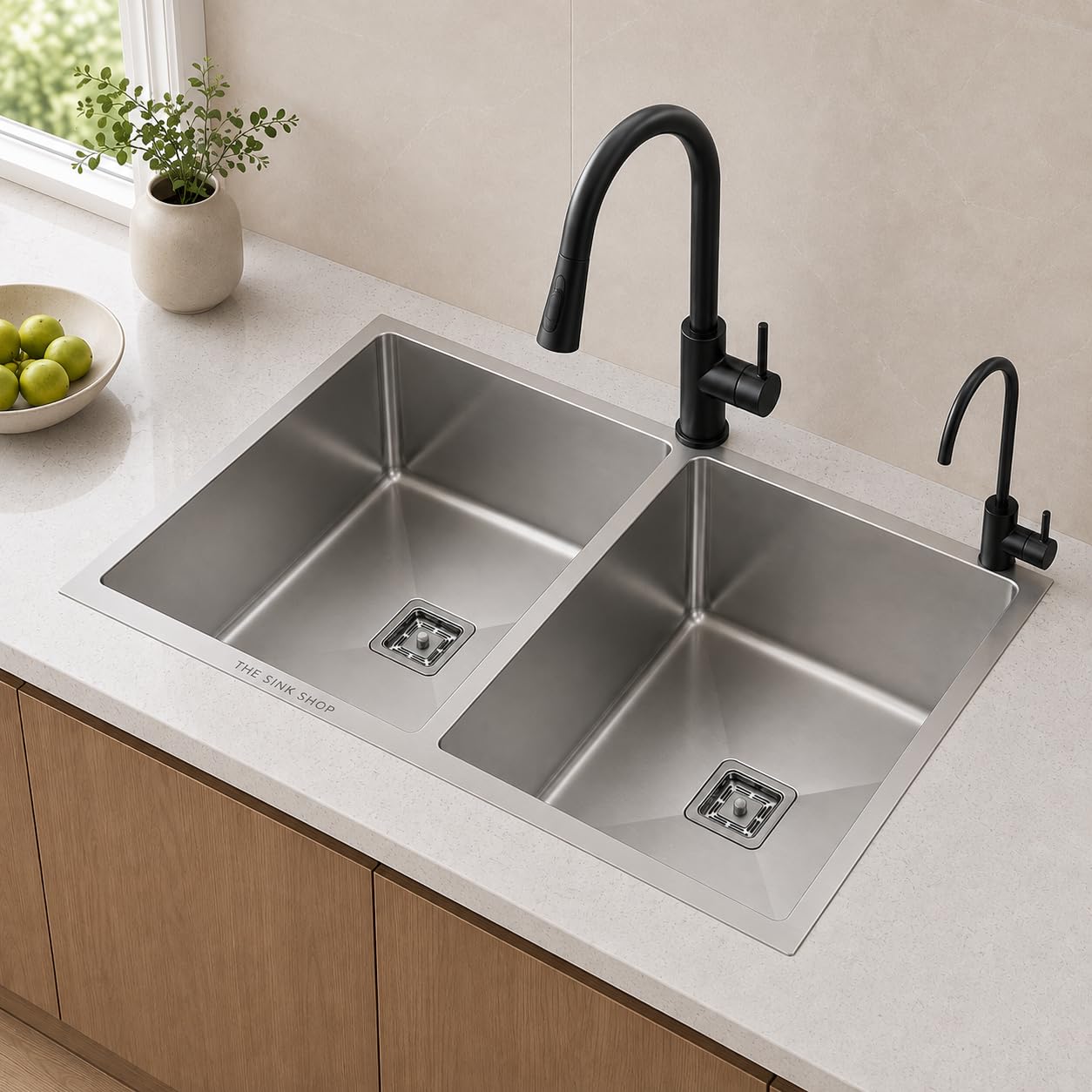 Stainless Steel Double Bowl Kitchen Sink - THE SINK SHOP -29