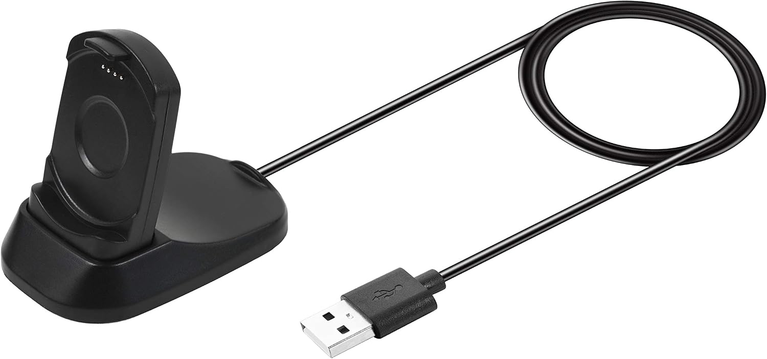 RuenTech Compatible for TicWatch Pro Charger Stand 3.3ft Charging Cable Replacement Magnetic Charging Dock for TicWatch Pro 2020/TicWatch Pro 4G LTE Smart Watch
