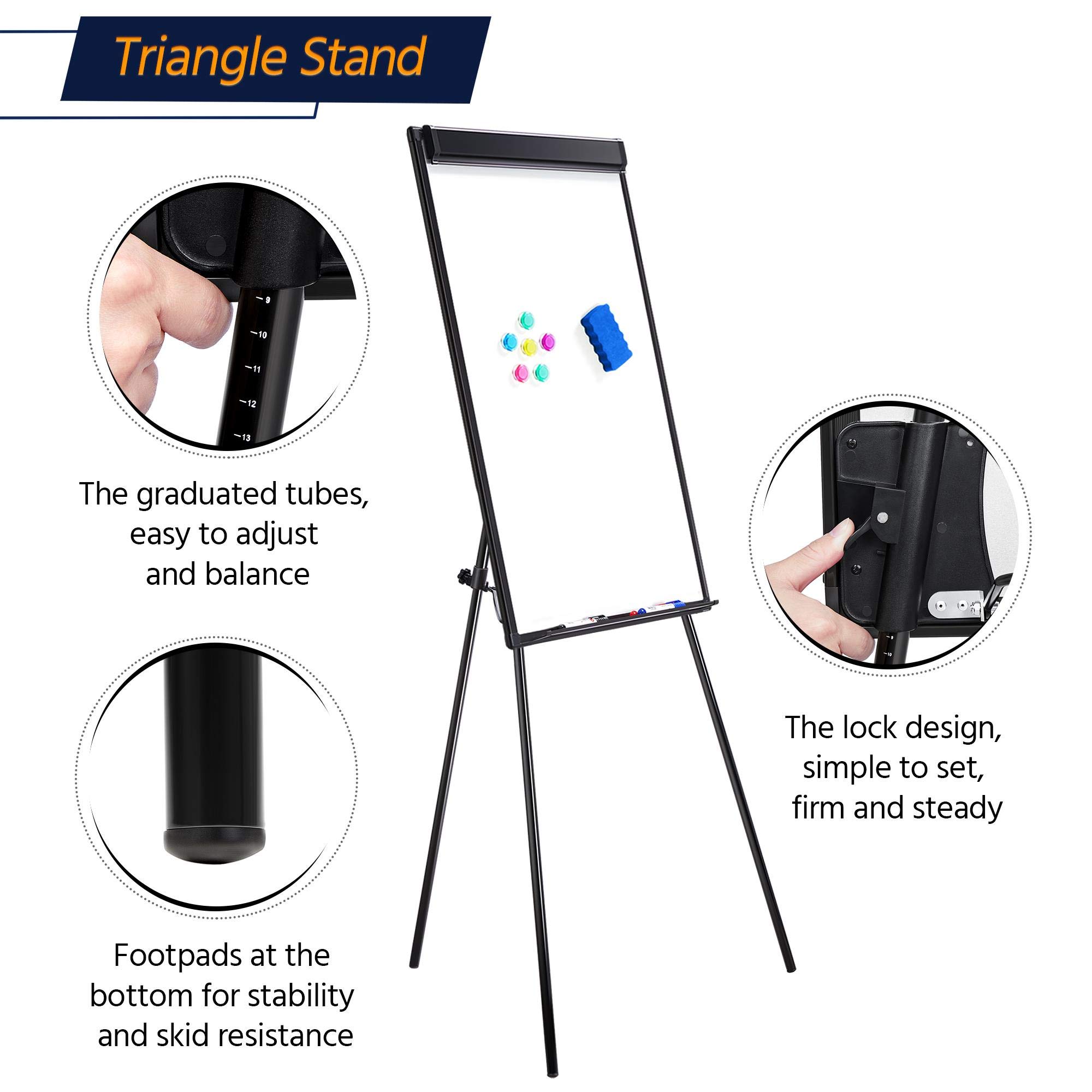 Yaheetech Tripod Whiteboard Portable Dry Erase Board 36x24