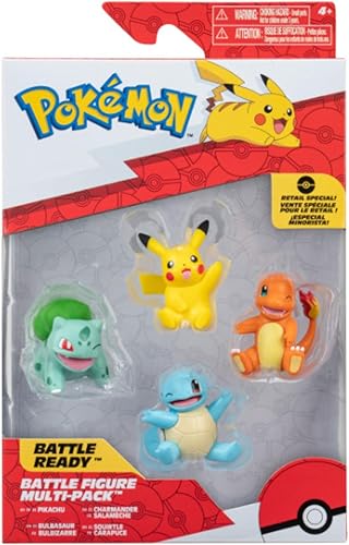 Pokemon Match Figure Pikachu, Bulbasaur, Charmander, Squirtle 2" Figure