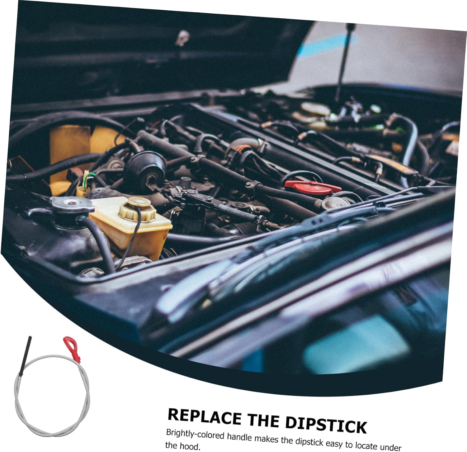 Cabilock Dual Scale Transmission Fluid Measuring Tool Differential Oil Level Gauge for Auto Engine Oil for Cars