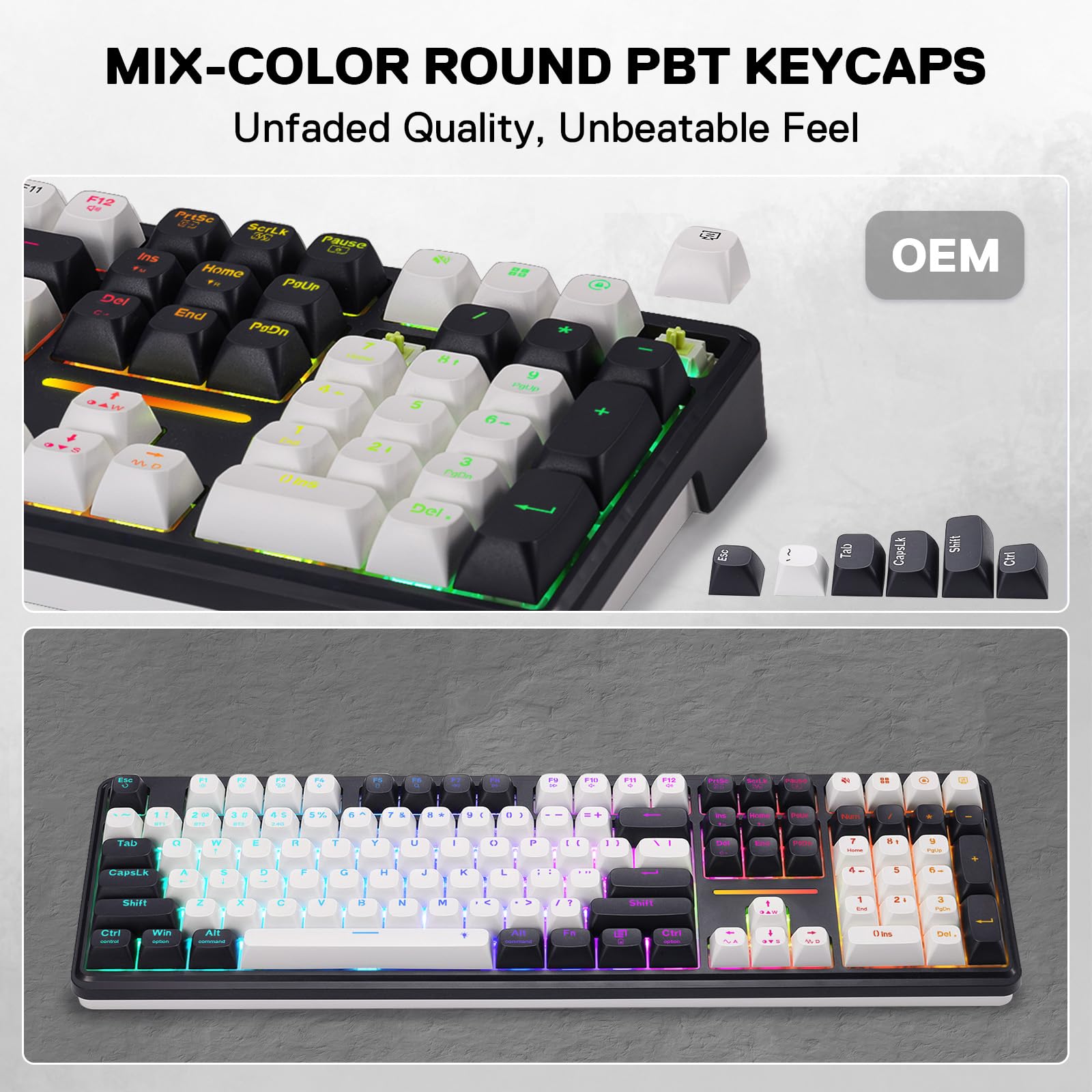 Redragon K745 PRO Wireless Keyboard - RGB Gaming -8
