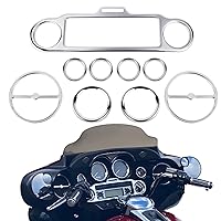 Vista 1 de Anillo de ajuste de altavoz estéreo Accent, 9 piezas, compatible con Harley Davidson 1996-2013 Electra Glide Street Glide Trike Glide