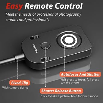 Remote Control for Sony Camera RC301-Type c USB a7m5/A7CII/A7CR/A7R6 Shutter Release Cable Camera A6700/ZV-E1/ZV-E10 II 150cm/59in Small Button for Wired Shooting Accessories(RC301 TPC A7C2 A6700)