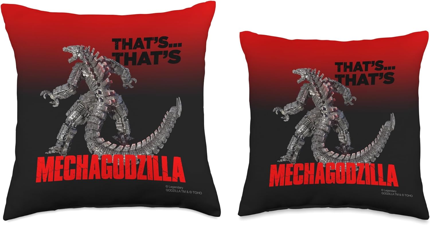 Godzilla vs Kong - That's Mechagodzilla Throw Pillow