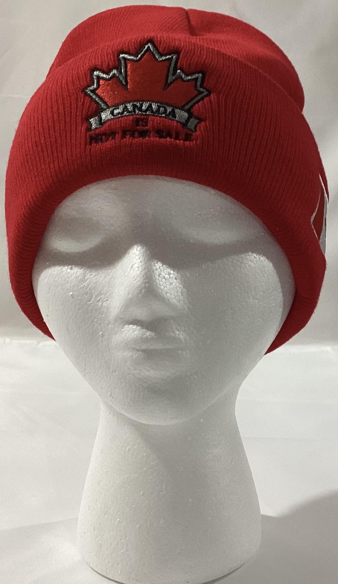 Patriotic Winter Toque for Men & Women – Warm Knit Beanie Hat, Acrylic Skull Cap, Cuffed Tuque for Cold Weather, Hunting. - 3