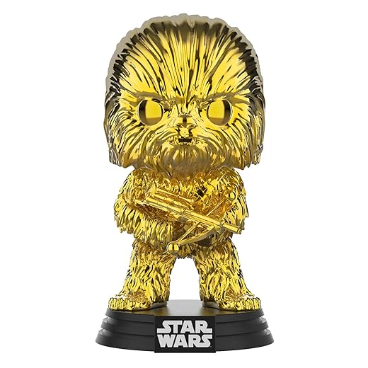 En Oferta Funko Pop! Star Wars: Chewbacca Gold Chrome Galactic Convention