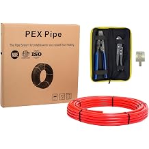 EFIELD Pex-b Pipe/Tool Combo,1/2 inch 100ft Length,Red