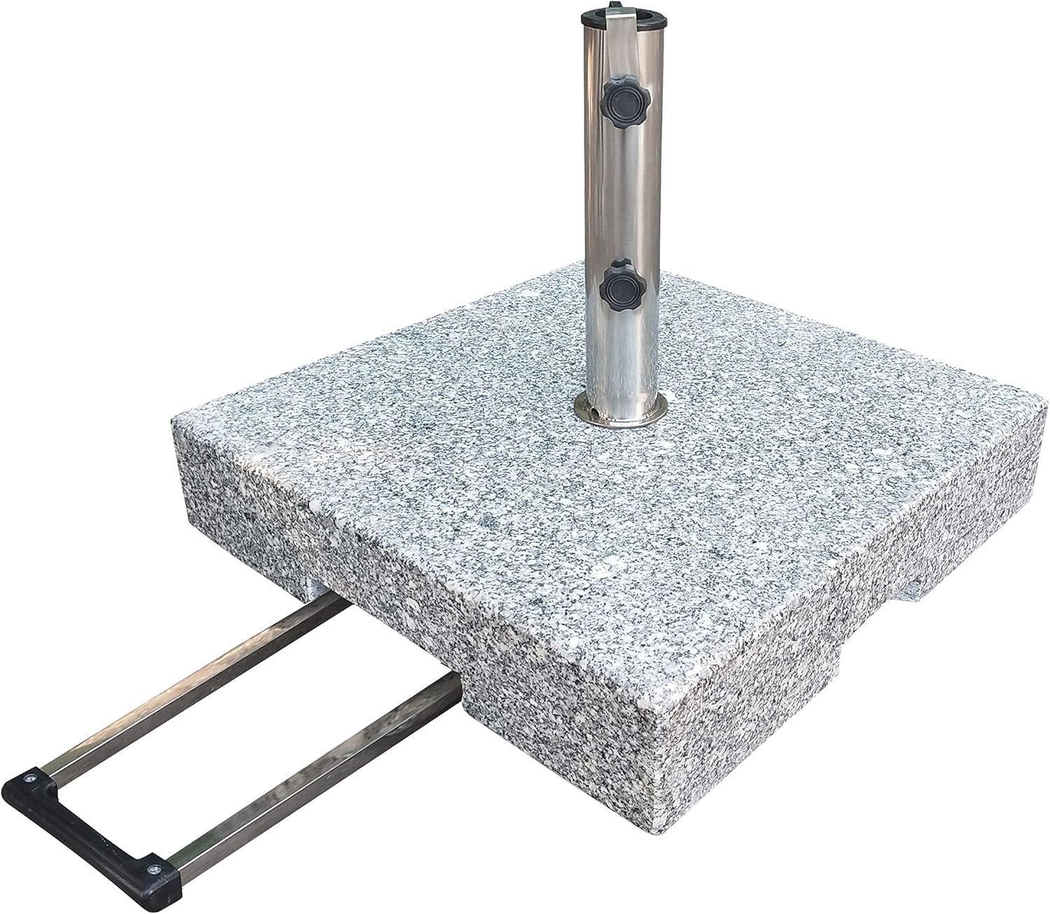 Gardissimo Trolley Granitsockel Robusto 50 kg Schirmständer mit Rollen
