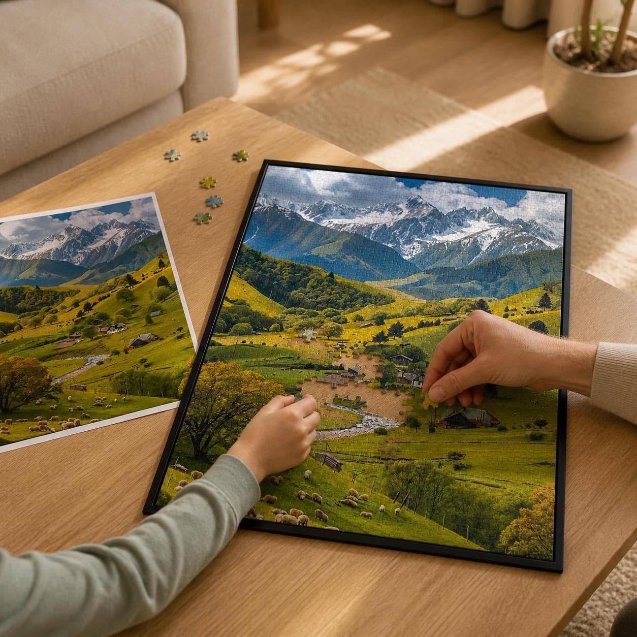 Puzzle di Legno Paesaggio, style to 1, 500 | Superficie liscia, Puzzle da collezione, Per attività manuale, Per decoratori casa