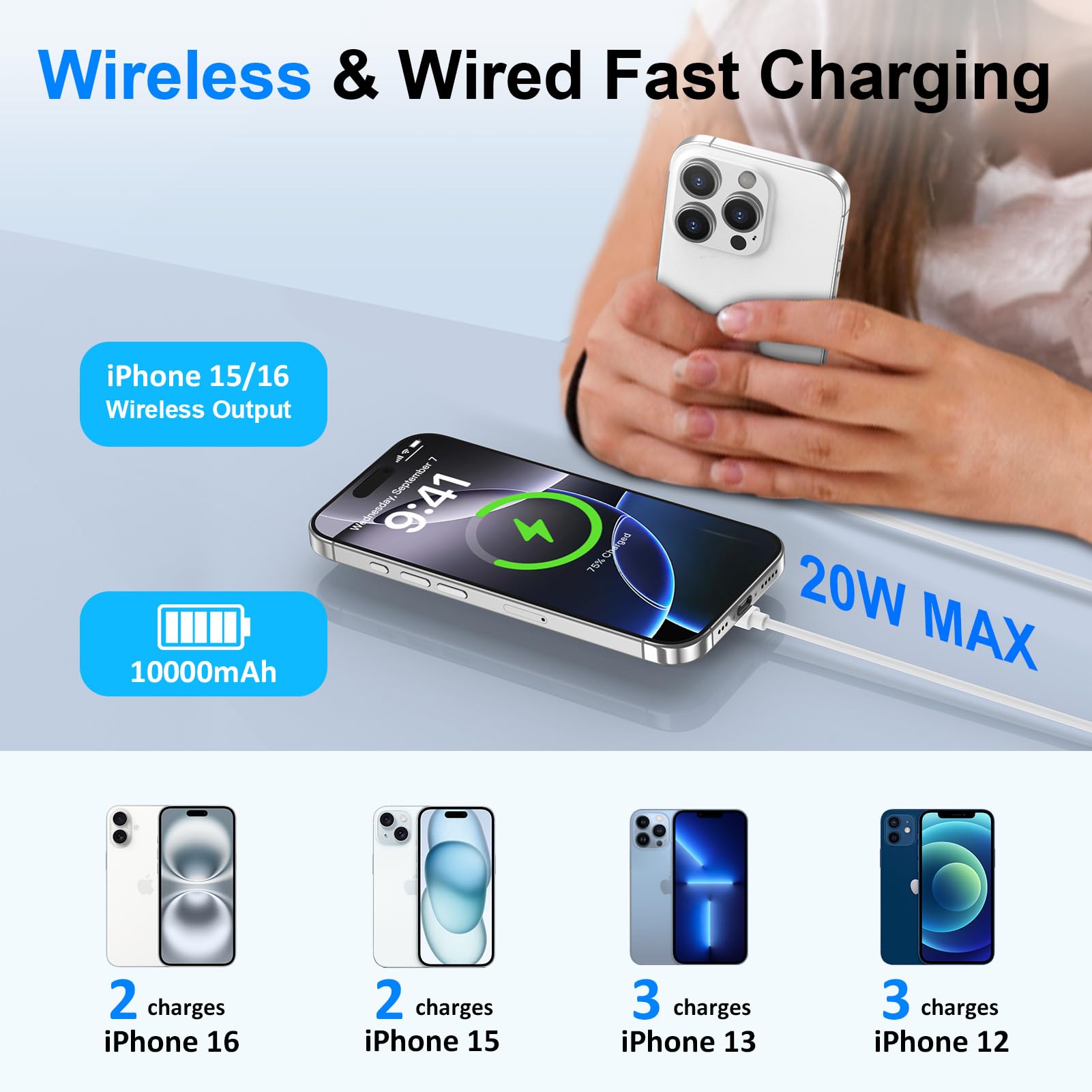 スマホアクセサリー Samsung Galaxy 15W Battery Pack 10000mAh SAMSUNG 10,000 mAh Wireless Charger Portable Battery Power