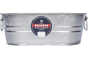 Rust-Resistant, Oval Steel Planter for Small Gardens, Yards, Patios, Decks: Behrens 000-OV...