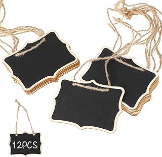 28 Bar Countertop Decor Ideas To Elevate Your Home Style 80 Mini Wooden Chalkboard Signs - 12 Pack Small Hanging Blackboard Labels f...