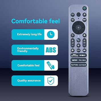 New RMF-TX910U Replacement Voice Remote Control fit for Sony 2023-2024 Bravia QD-OLED 4K TVs XR-55A80L XR-65X90L XR-55A95L XR-65A95L XR-77A95L KD-43X72K KD-43X73K KD-43X80K XR-43X90CL XR-43X90L