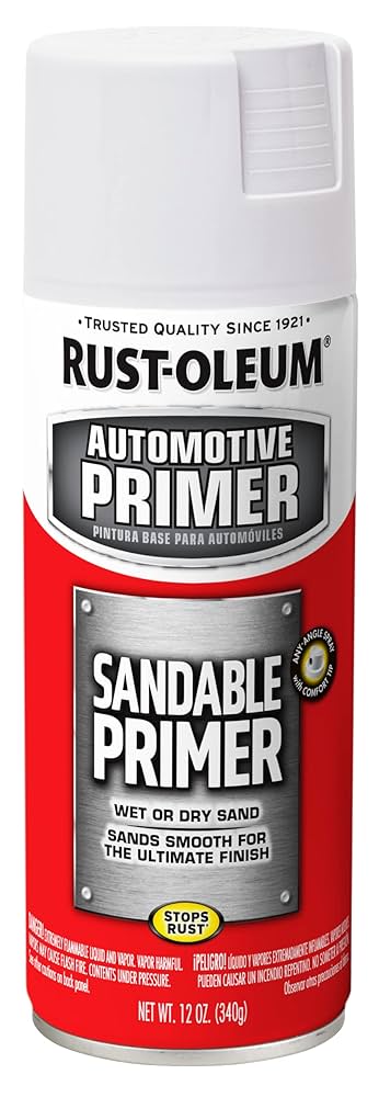 r i .❁ Rust-Oleum 260737 Automotive Sandable Primer Spray, 12 oz