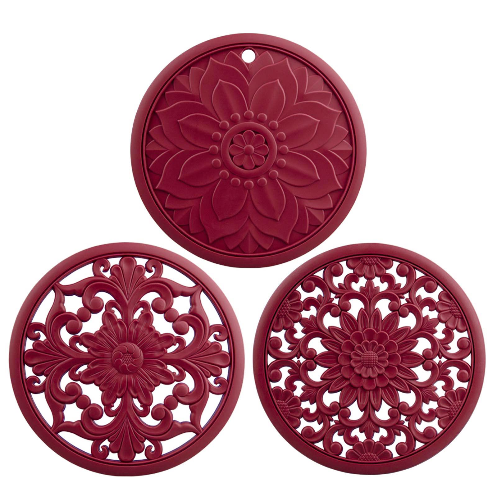 Smithcraft Silicone Trivets For Hot Dishes, Square