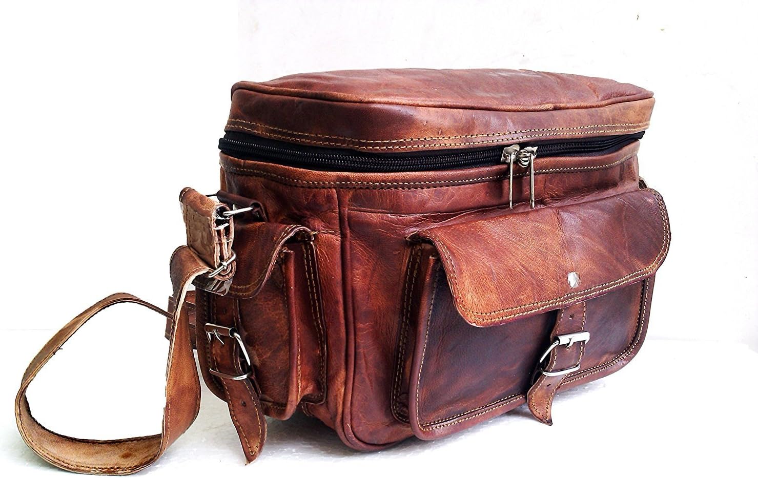 Best Cyber Deals 🔥 Genuine Leather Large Camera DSLR Padded Digital Camera Bag with Cushion for Sony Nikon Cannon with Lens Partition Flash Deals - 40% OFF Genuine Leather Large Camera DSLR Padded Digital Camera Bag with Cushion for Sony Nikon Cannon with Lens Partition