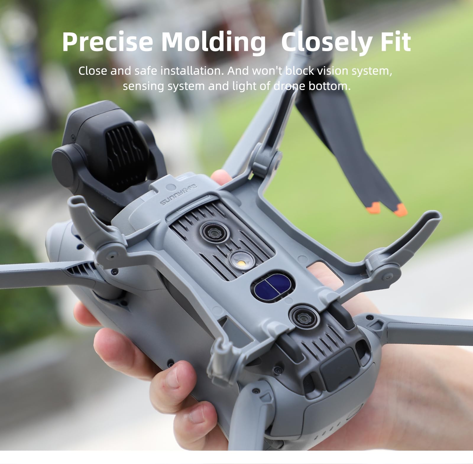 Spider-Leg Fahrwerk Für DJI Air 3S / Air 3 Drohne – Faltbar, 2-stufige Höhenverstellung (36mm/44mm), Orange
