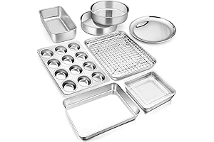 E-far 10-Piece Stainless Steel Baking Set