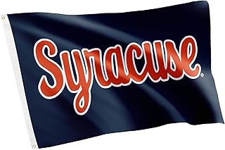 Desert Cactus Syracuse University SU Flag - 3 x 5 Feet Orange Banner, Indoor/Outdoor Durable Fabric, 100% Polyester Design (Style T)