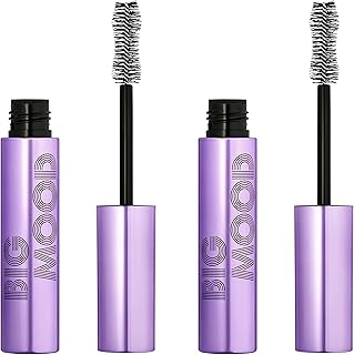 e.l.f. Cosmetics Big Mood Mega Volume & Lifting Mascara Bundle, Bold Volume & Instant Lift, Creates Long Lasting Voluminous Lashes, Infused with Jojoba Wax, Black, 2 Count
