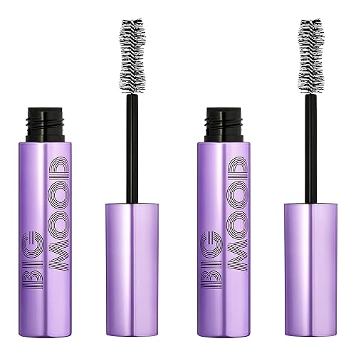 e.l.f. Máscara Big Mood que crea instantáneamente pestañas voluminosas de larga duración, atrevidas y levantadas, impregnadas con cera de jojoba,