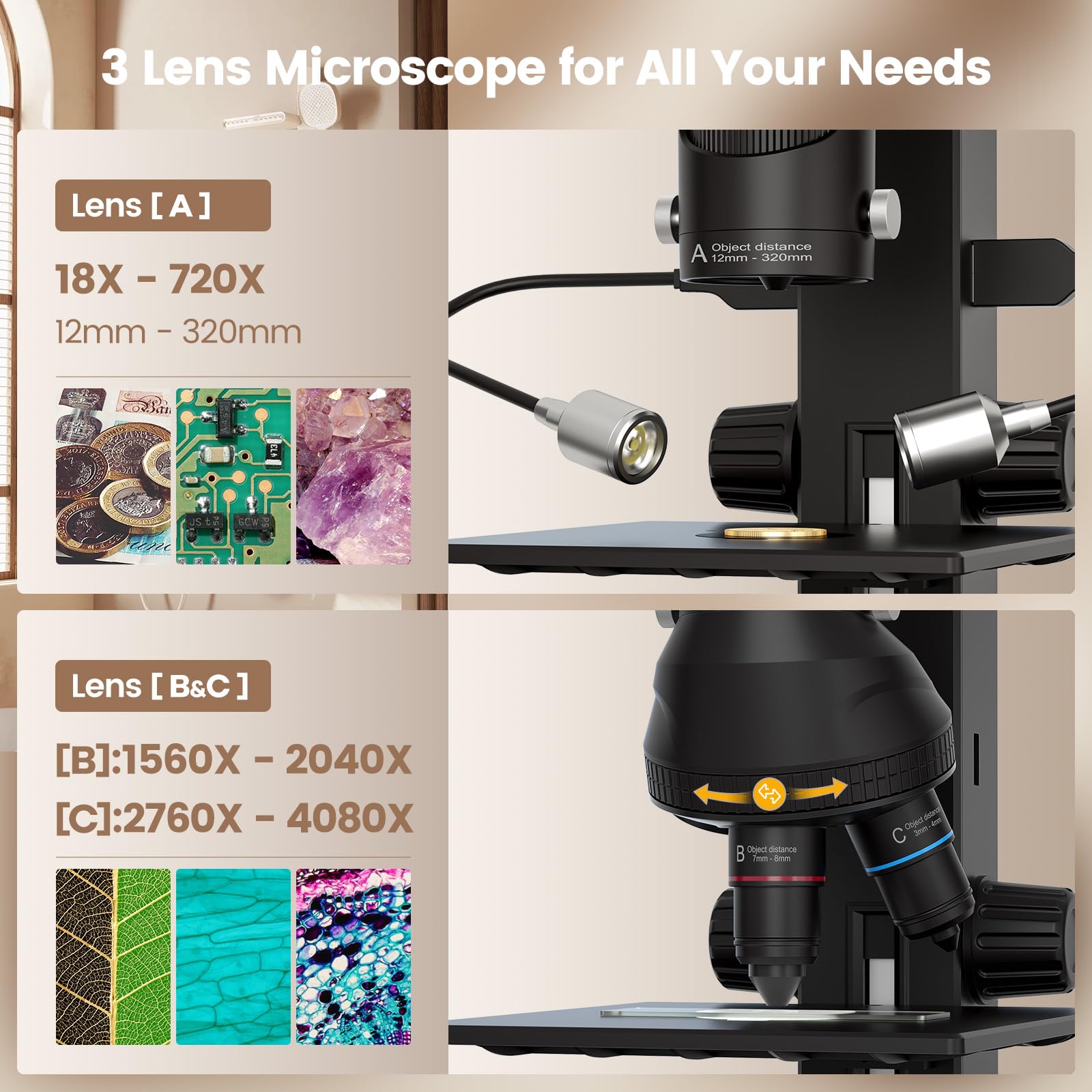 Science Lab Handheld Digital Microscopes