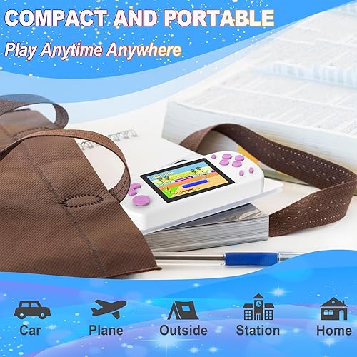 Miniatura 5 de Great Boy Juegos de mano para niños con 218 videojuegos retro de 3.0 pulgadas, pantalla a color, recargable, juego de arcade, regalo de cumpleaños