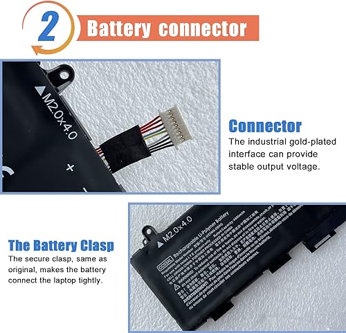Miniatura 3 de ASODI CC03XL L78555-005 - Batería para portátil de 53 Wh, compatible con HP ZBook Firefly 14 G7 G8, EliteBook 830 835 840 845 G7 G8, Probook 635