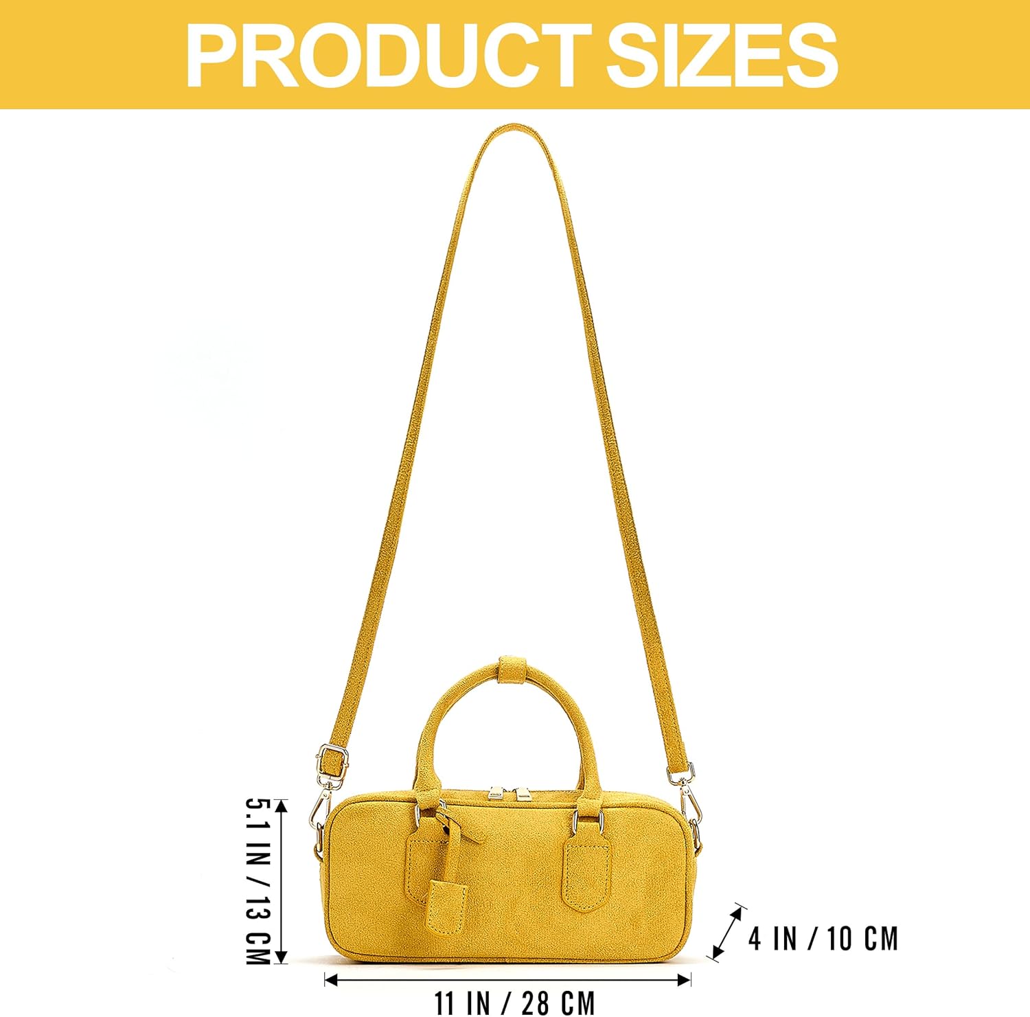 Faux Suede Crossbody Bags for Women,Fall and Winter Handbags purse, Stylish Compact Design Shoulder Barrel Bag