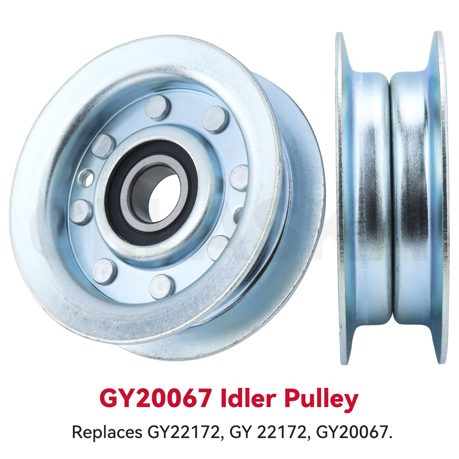 GELASKA GY22172 Puleggia folle di ricambio per puleggia folle John Deere GY22172 John Deere - GY22172, puleggia folle John Deere GY20067 per ponti John Deere LA115, La145, L100, L105, L110